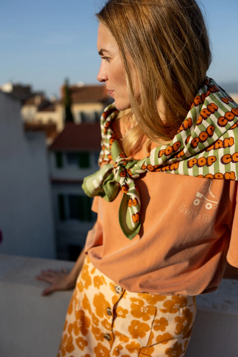 Big Foulard Latika "Pop Corn"