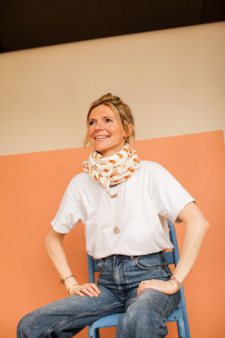 Cadeau - Big Foulard Latika Sorbet 2