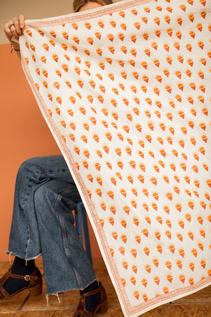 Cadeau - Big Foulard Latika Sorbet