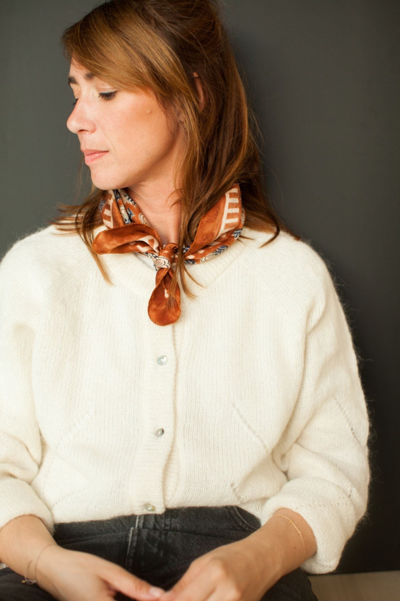 Small Foulard En Soie Manika "Poppy"