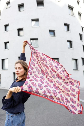 Big Foulard Dupatta Violeta 2