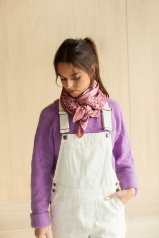 Big Foulard En Soie Latika "Amour"