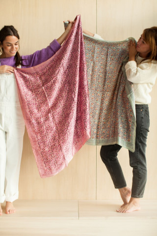 Big Foulard En Soie Latika "Amour"