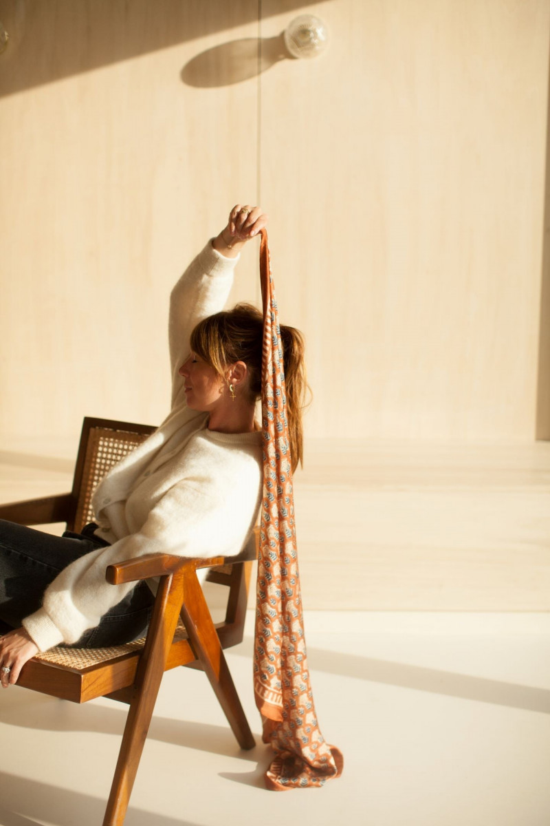 Big Foulard En Soie Latika "Poppy"