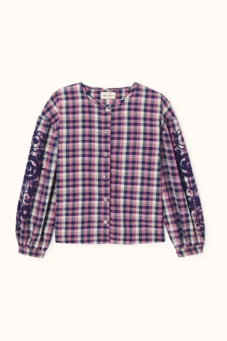 Apaches Blouse à carreaux et brodée 2