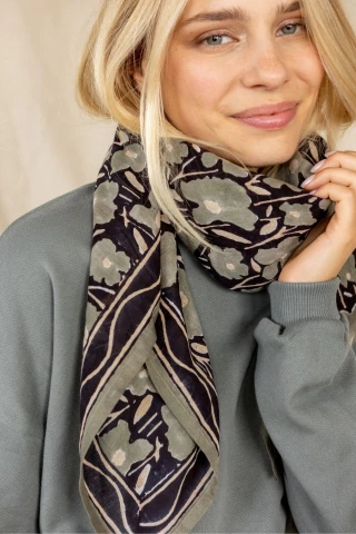 Grand foulard en coton Dupatta 2