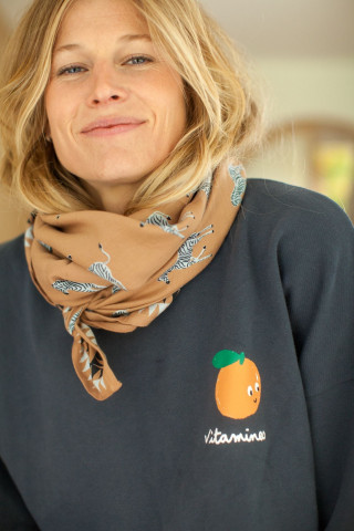 Big Foulard Latika "Zèbre" 2