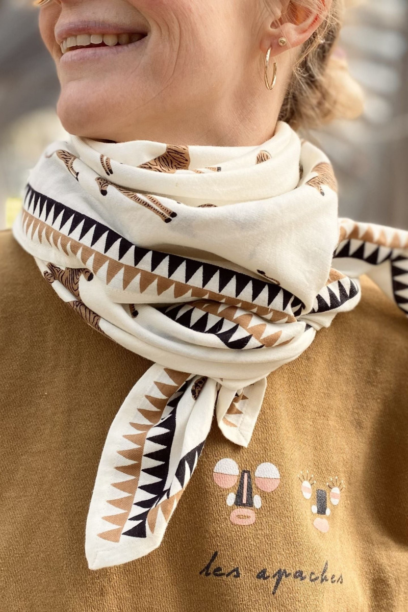 Big Foulard Latika "Zèbre"