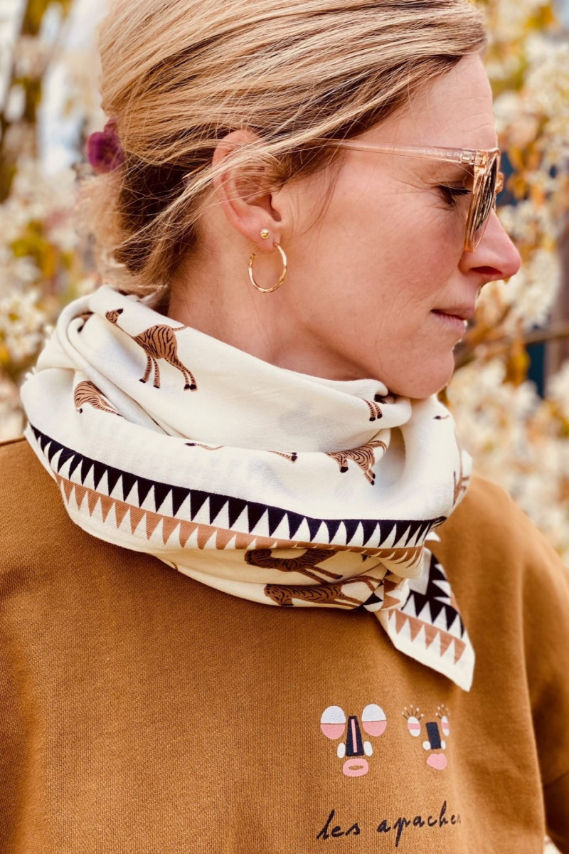 Big Foulard Latika "Zèbre"