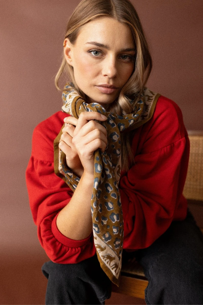 Big Foulard en coton Dupatta