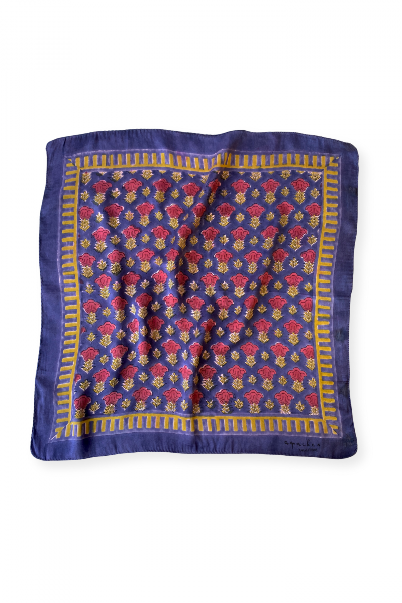 Big Foulard En Soie Latika "Poppy"