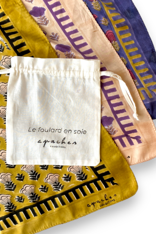 Big Foulard En Soie Latika "Poppy"