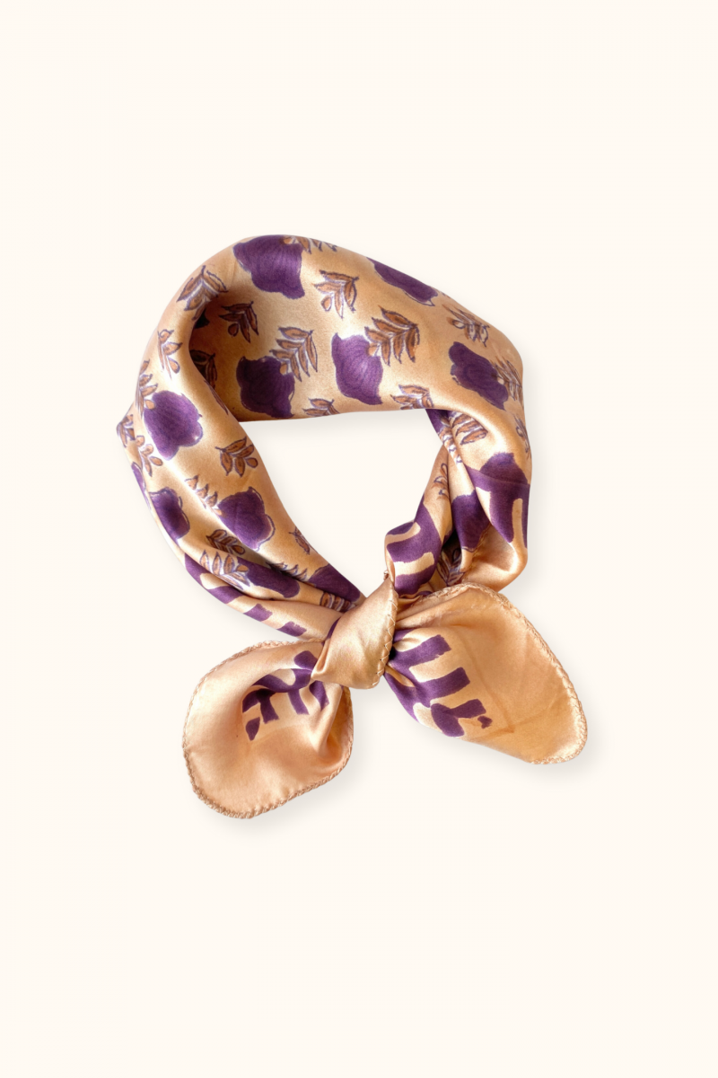 Small Foulard En Soie Manika "Poppy"