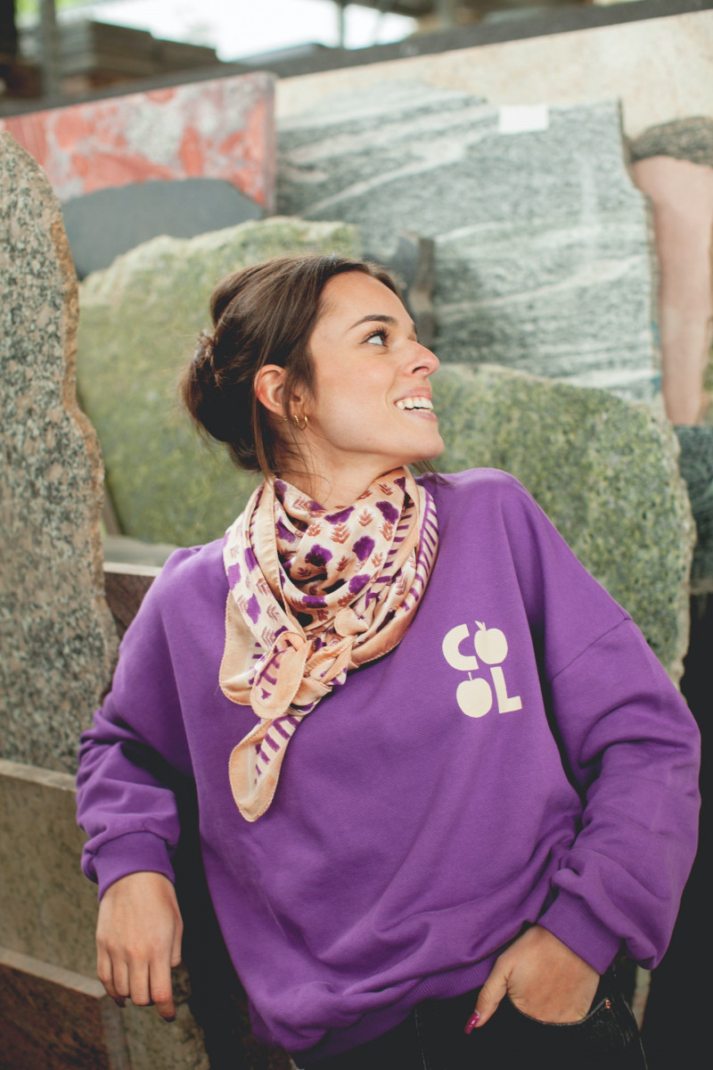 Big Foulard En Soie Latika "Poppy"