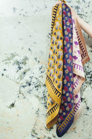 Big Foulard En Soie Latika "Poppy"