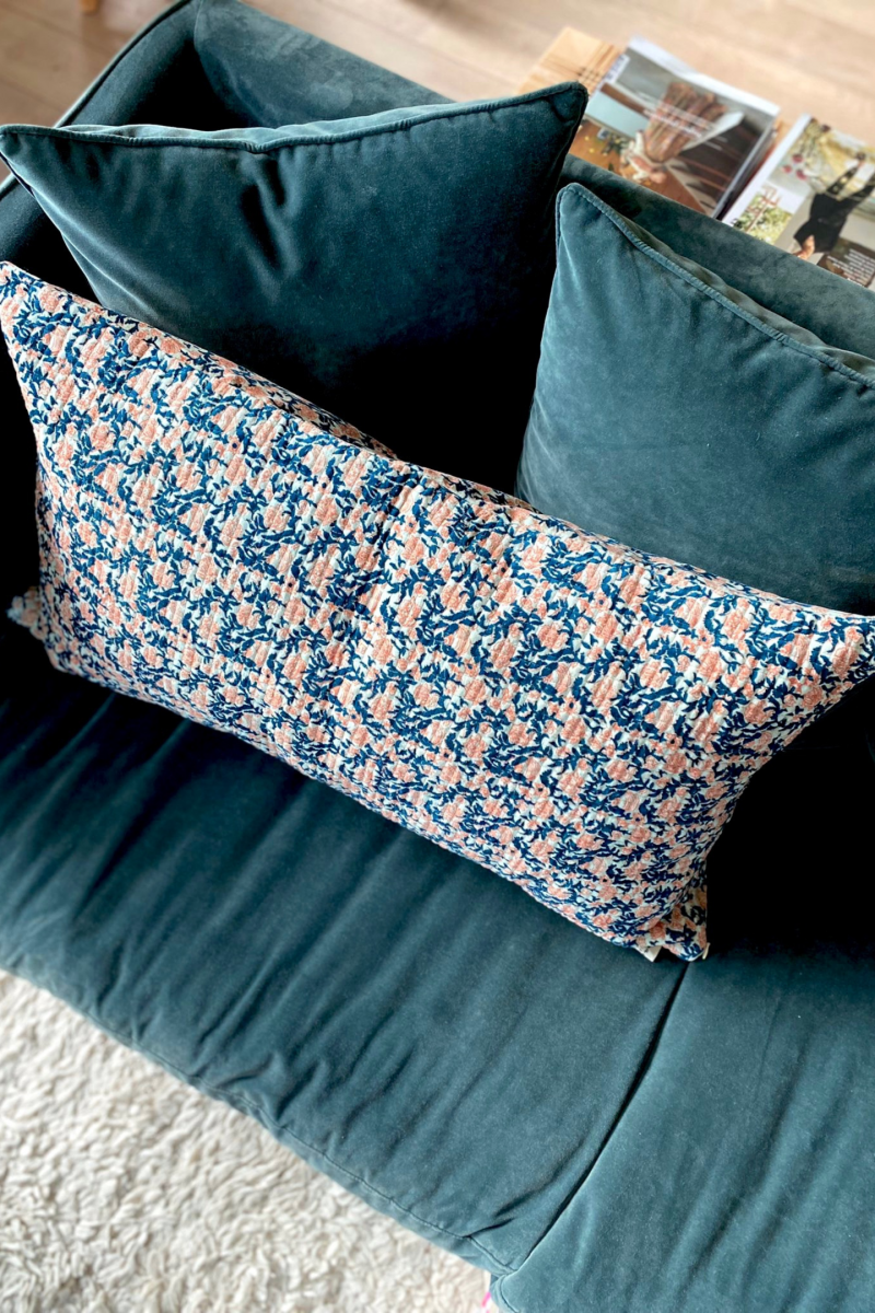 Grande Housse de Coussin Rectangulaire Tarun