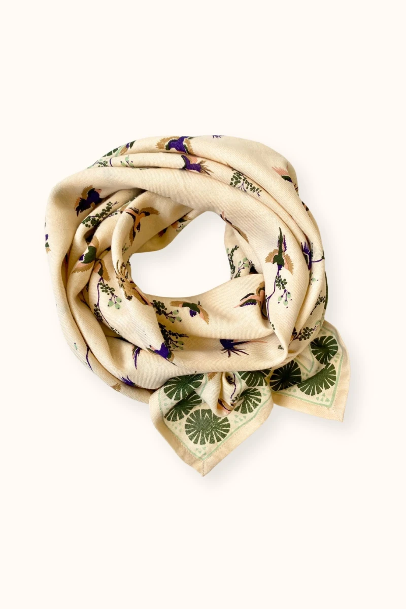 Big Foulard Latika "Cerisier"