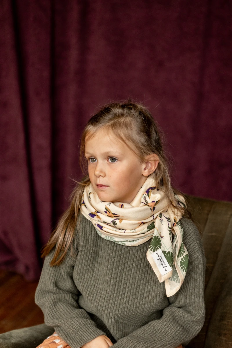 Big Foulard Latika "Cerisier"