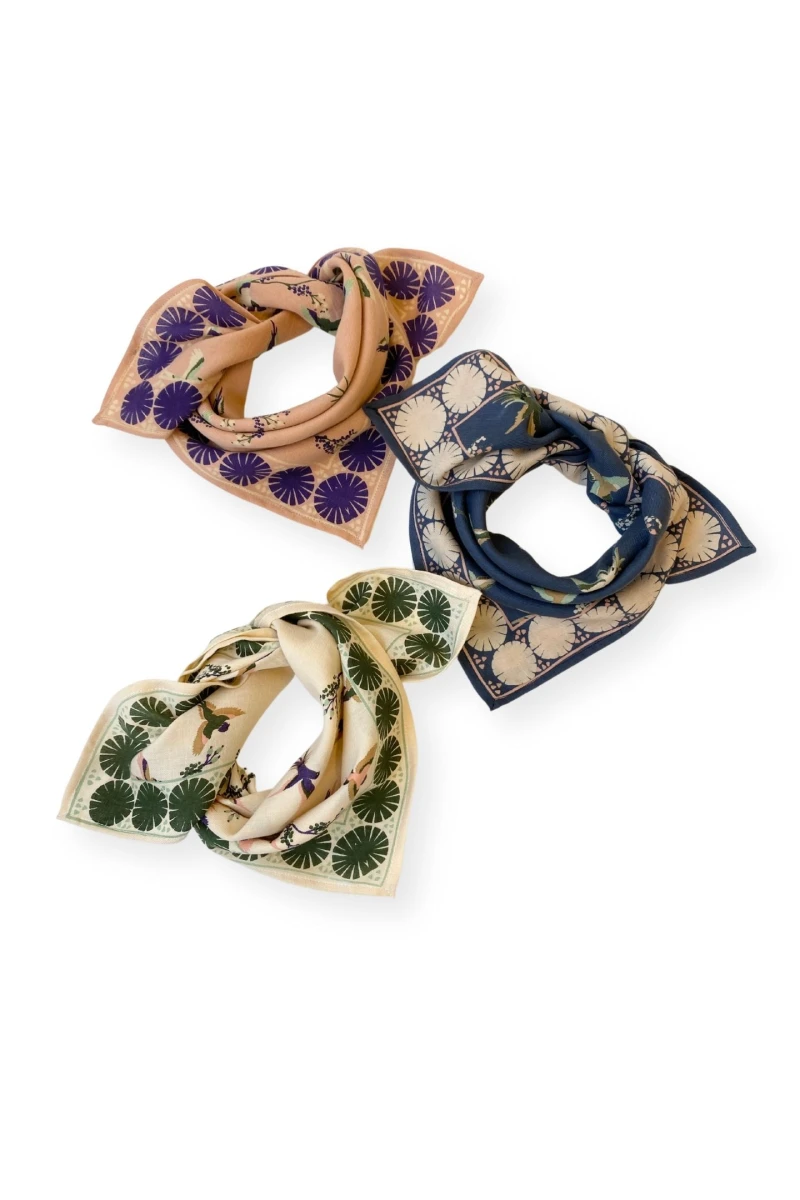 Small Foulard Manika "Cerisier"