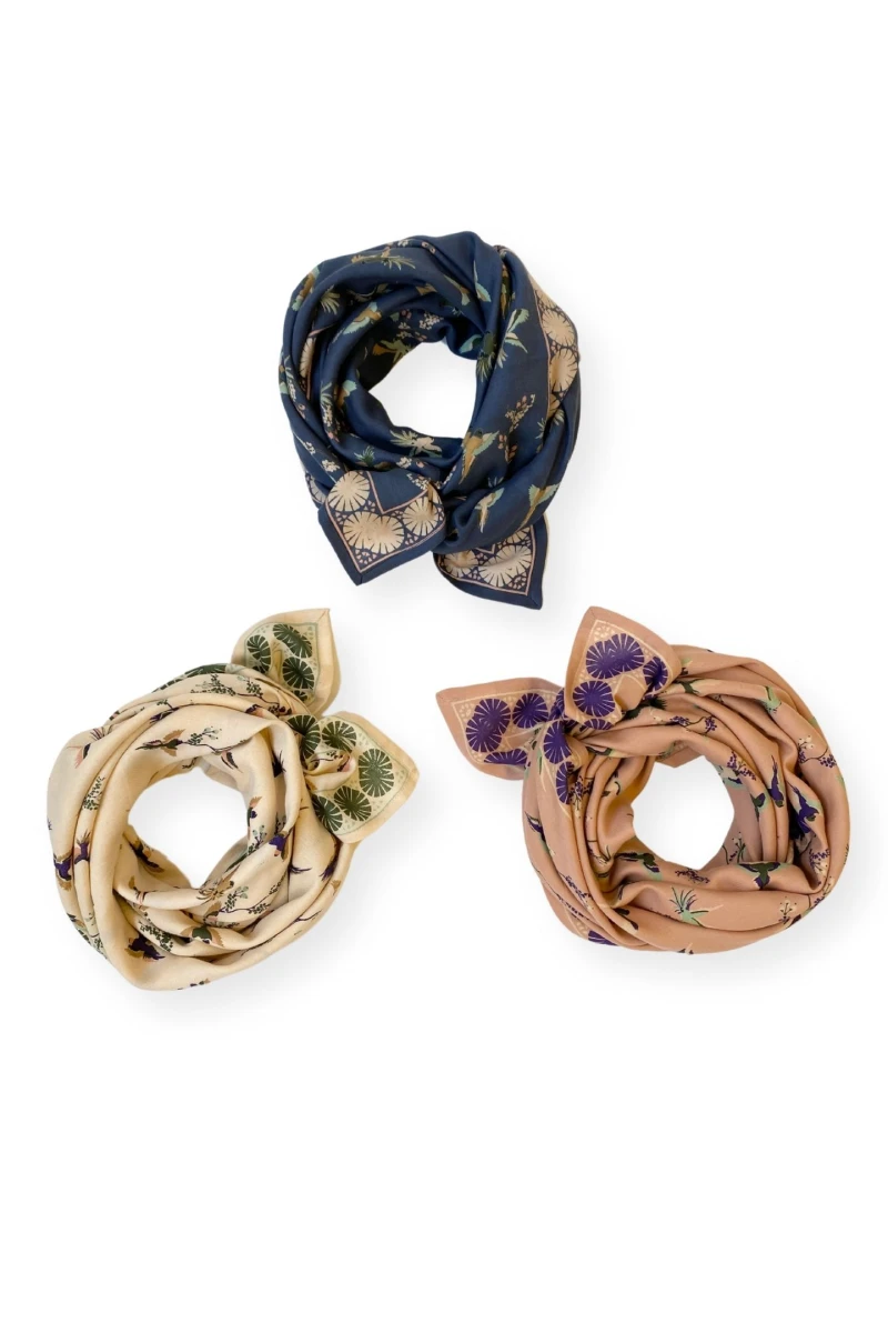 Big Foulard Latika "Cerisier"
