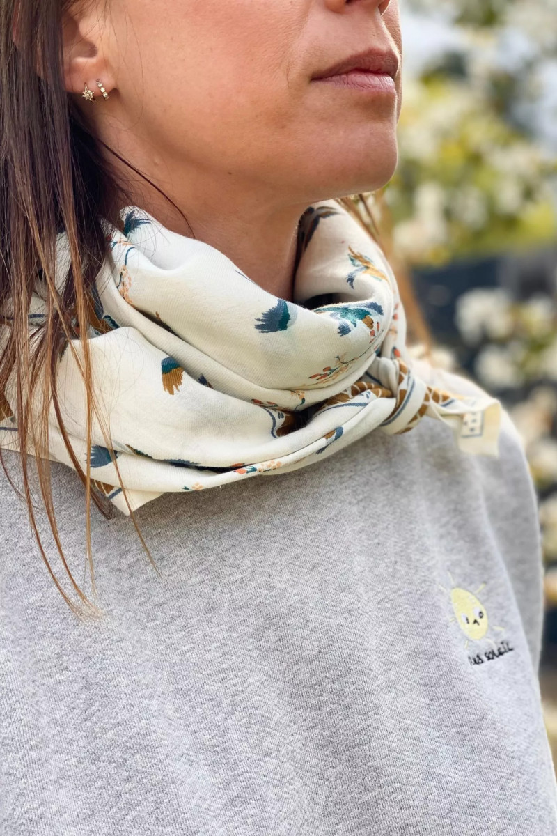 Big Foulard Latika "Cerisier"