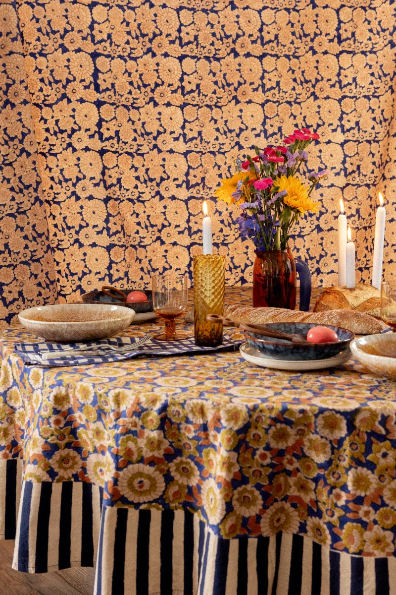 Nappe Ronde Deva "Flowers"