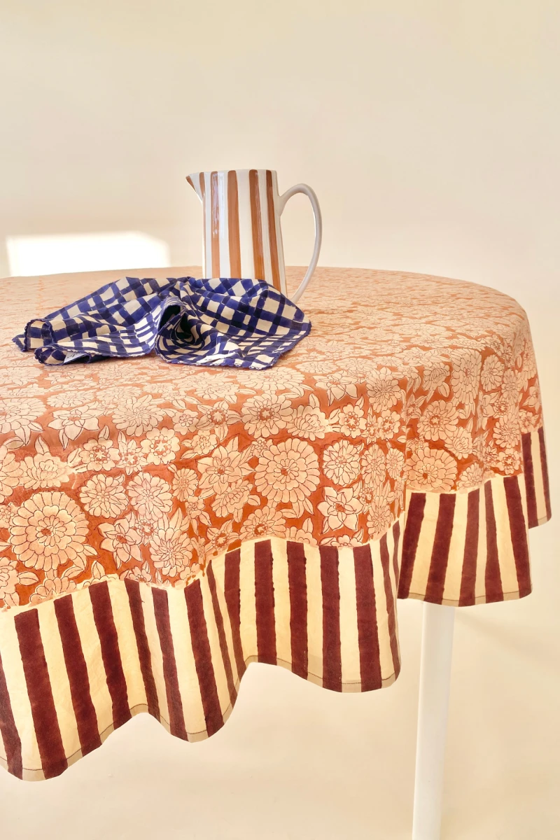 Nappe Ronde Deva "Flowers"