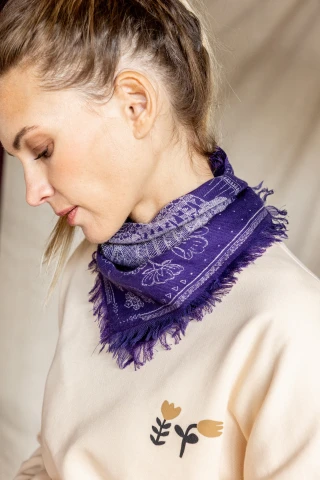 Small Foulard Laine Asha "Iroquois" 2