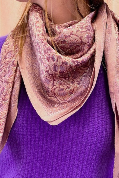 Big Foulard En Soie Latika "Amour" 2