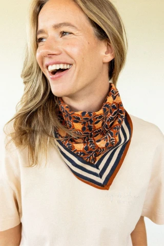 Small foulard Manika Rosa 2