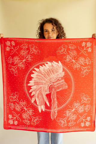 Foulard Palika "Iroquois"