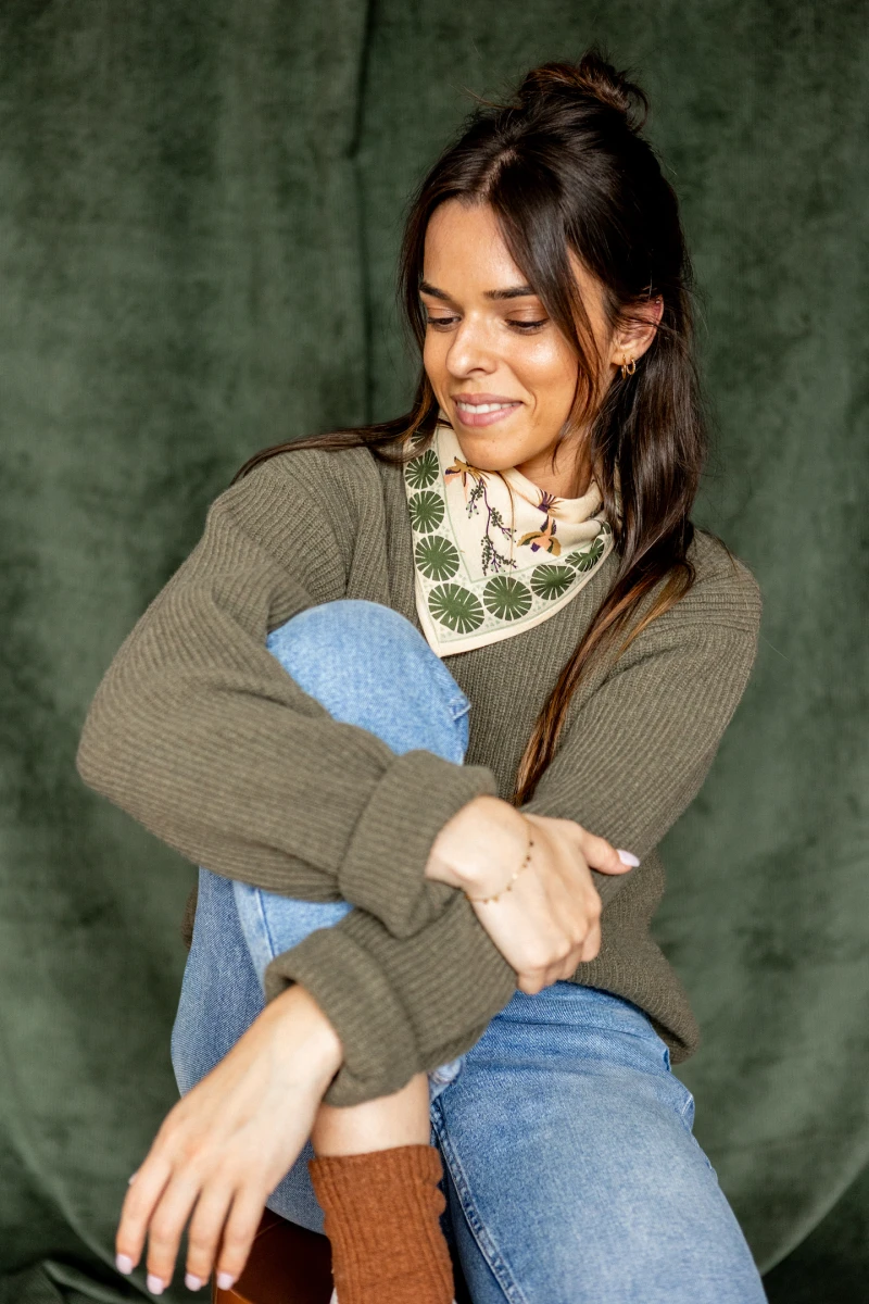 Small Foulard Manika "Cerisier"