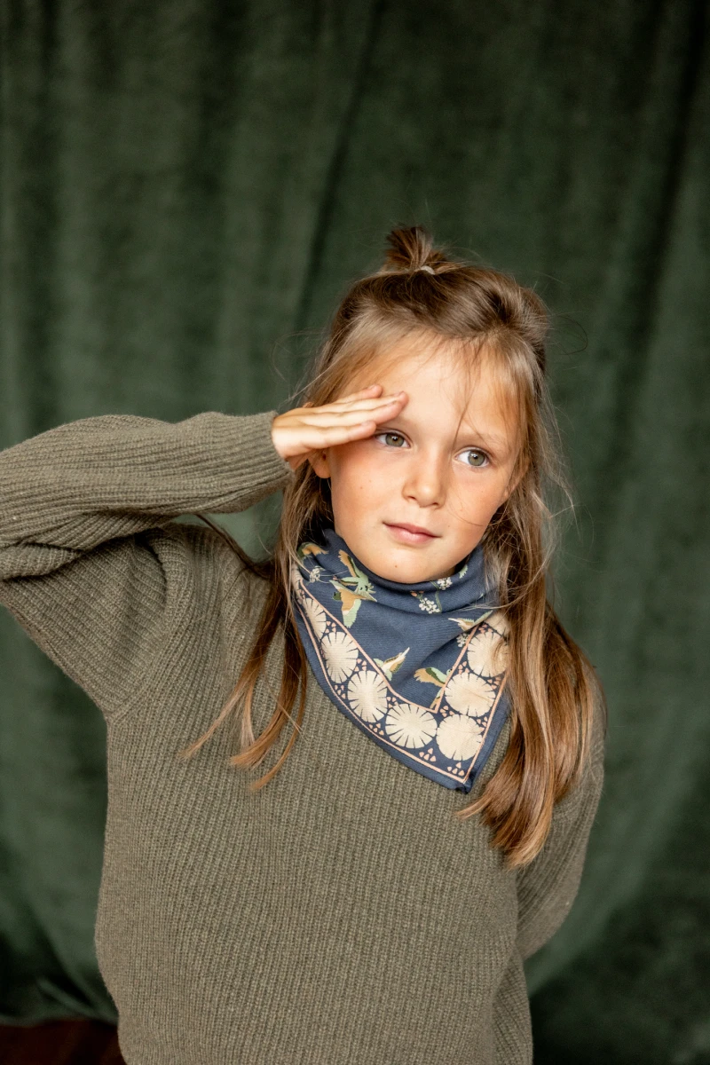 Small Foulard Manika "Cerisier"