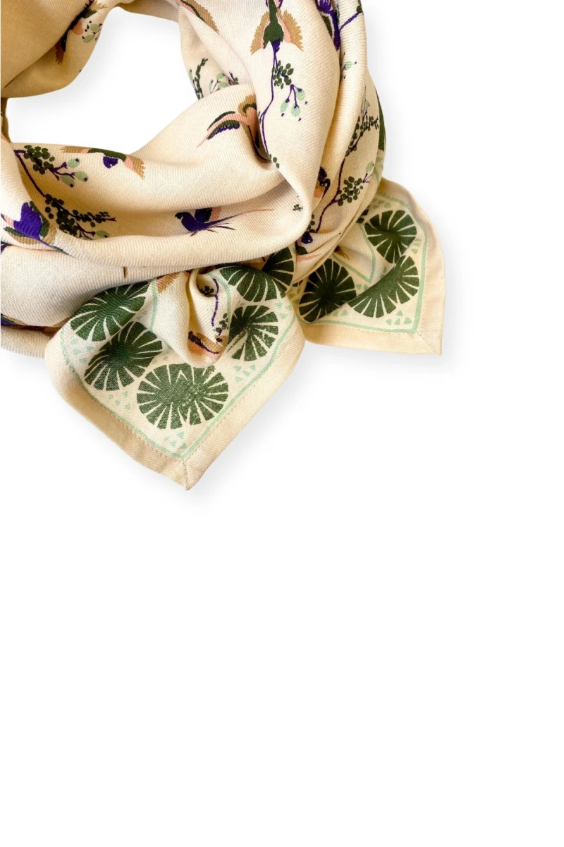 Big Foulard Latika "Cerisier"