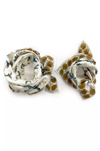 Small Foulard Manika "Cerisier"