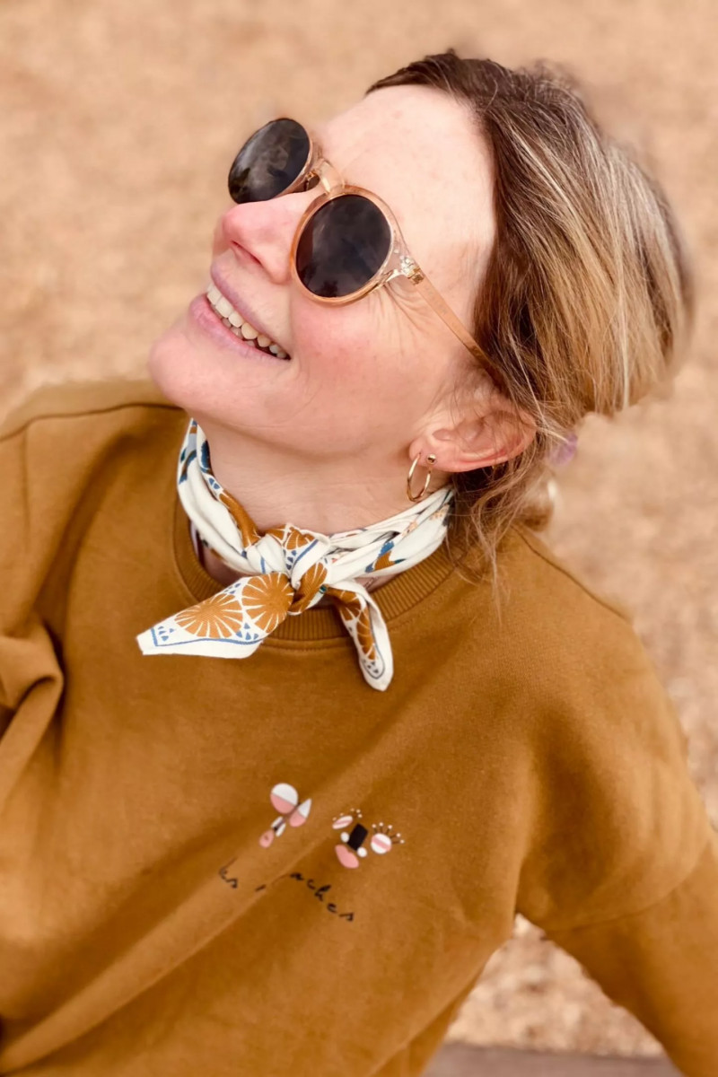 Small Foulard Manika "Cerisier"